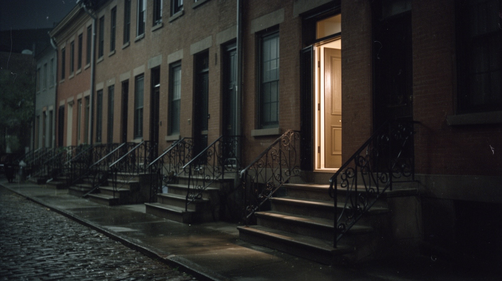 A house in the Maryland manner, at dusk